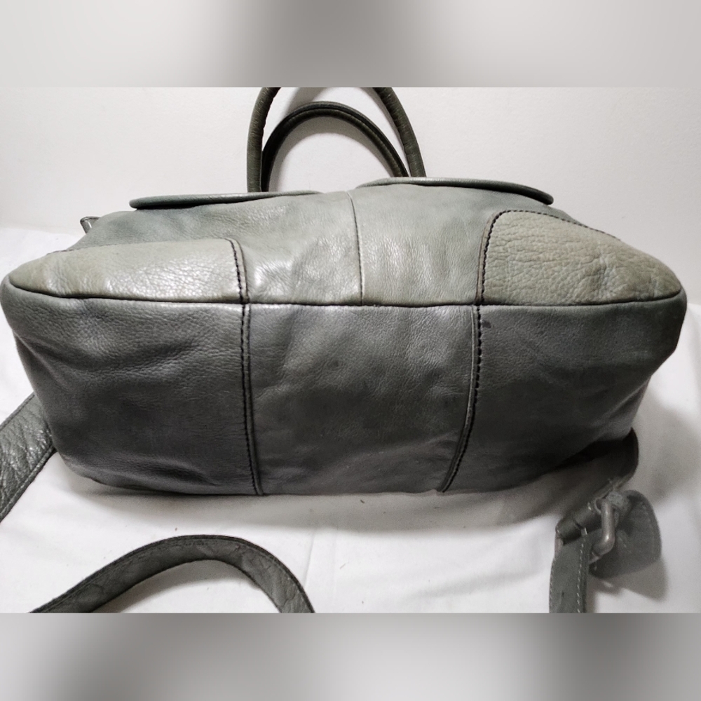 Liebskind Distressed Leather Satchel with Removable Shoulder Strap - Picture 8 of 14